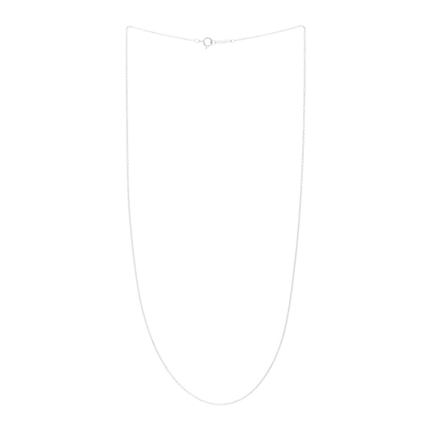Tiffany 18K White Gold Chain Necklace 19.5" 3 of 4