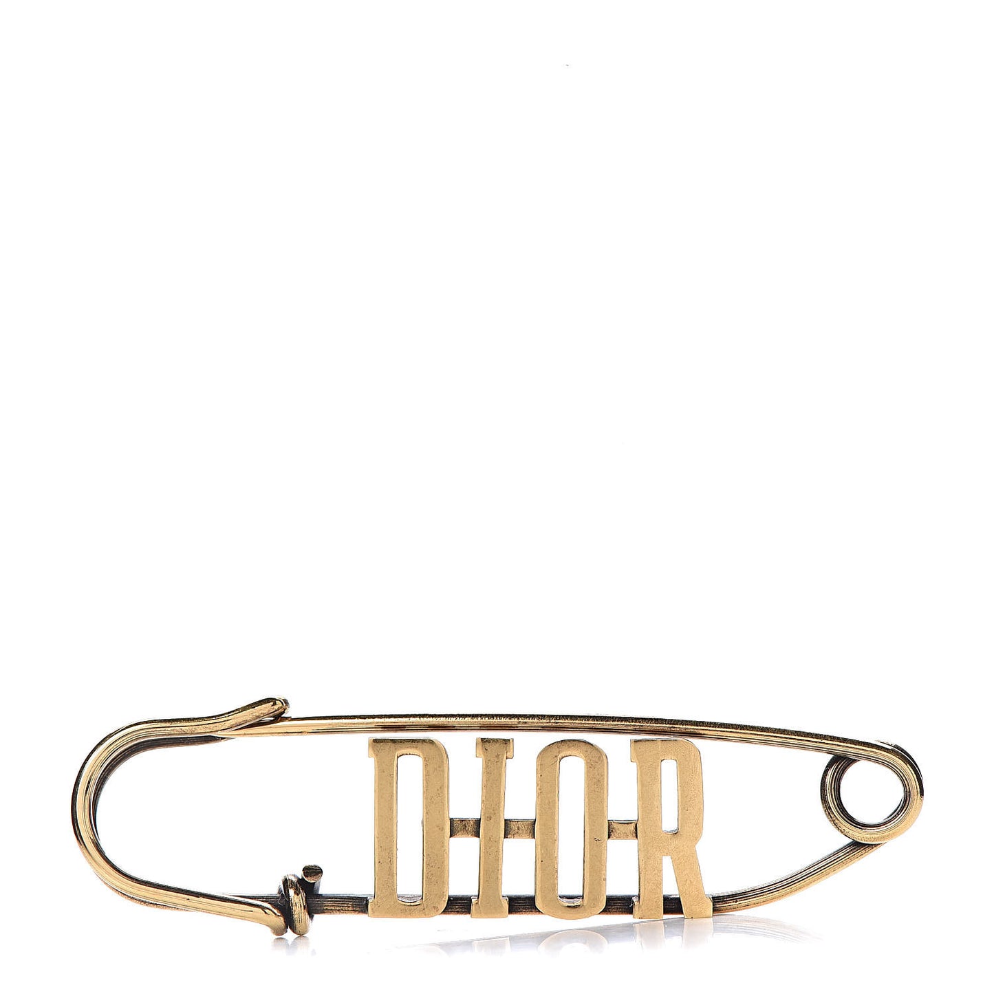 Logo Brooch Gold
