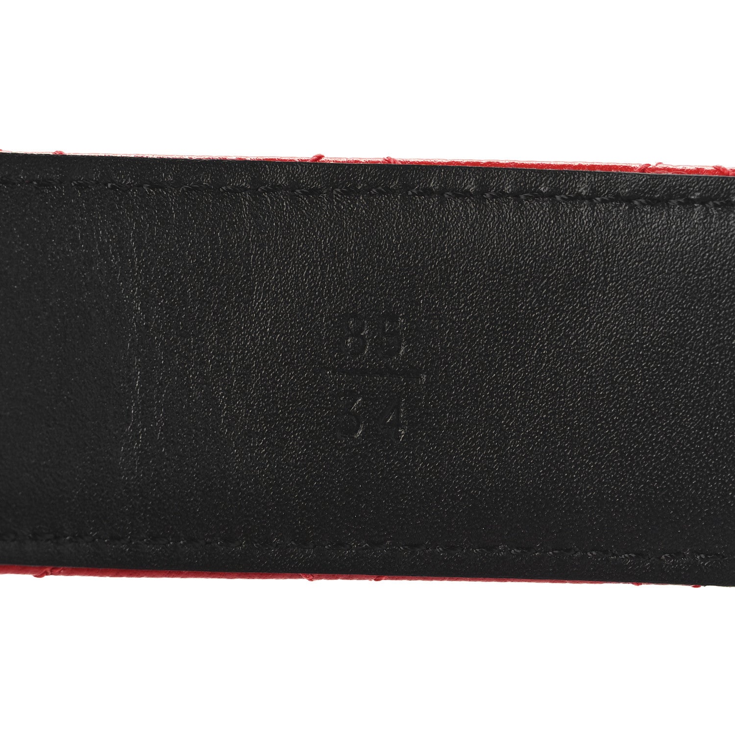 Chanel Caviar Quilted CC Chain Belt 85 34 Red 6 of 7
