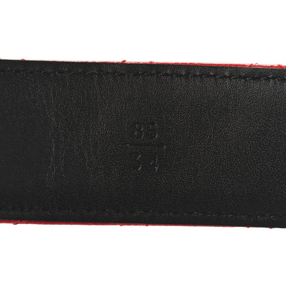 Chanel Caviar Quilted CC Chain Belt 85 34 Red 6 of 7