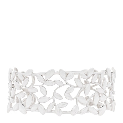 Tiffany Sterling Silver Paloma Picasso Olive Leaf Cuff Bracelet 1 of 4