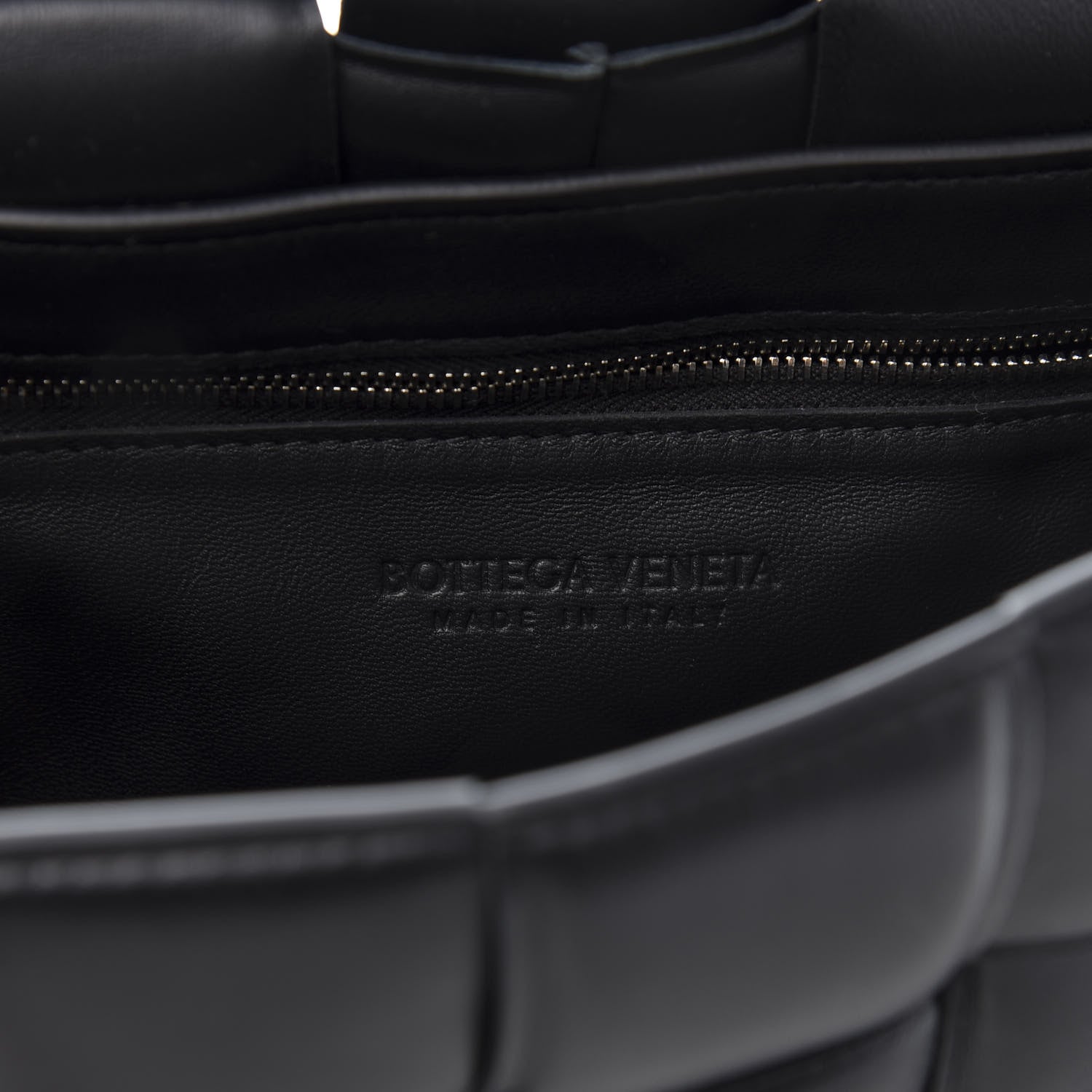Bottega Veneta Lambskin Maxi Intreccio Padded Chain Cassette Crossbody Bag Black 6 of 9