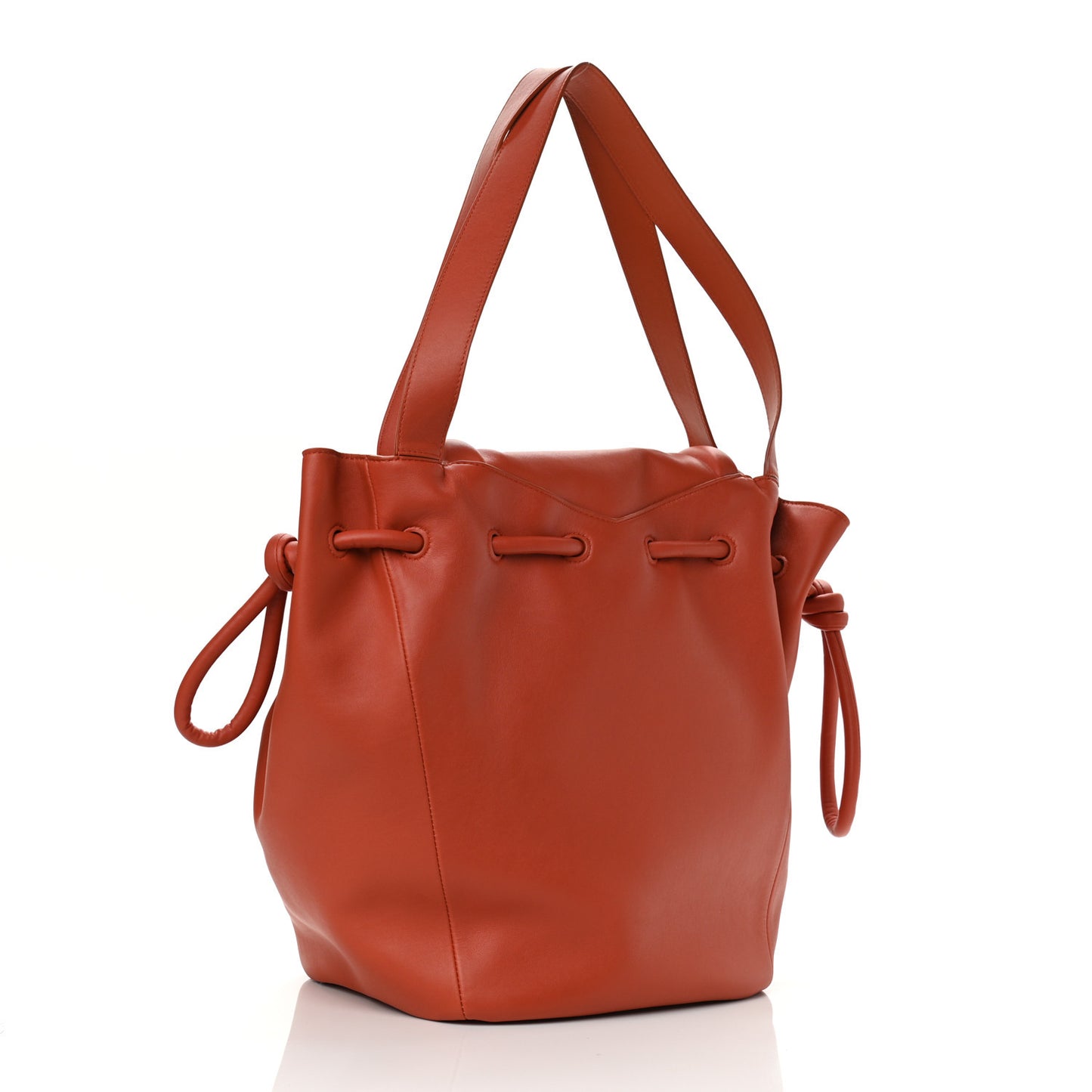 Calfskin Large Beak Tote Orange