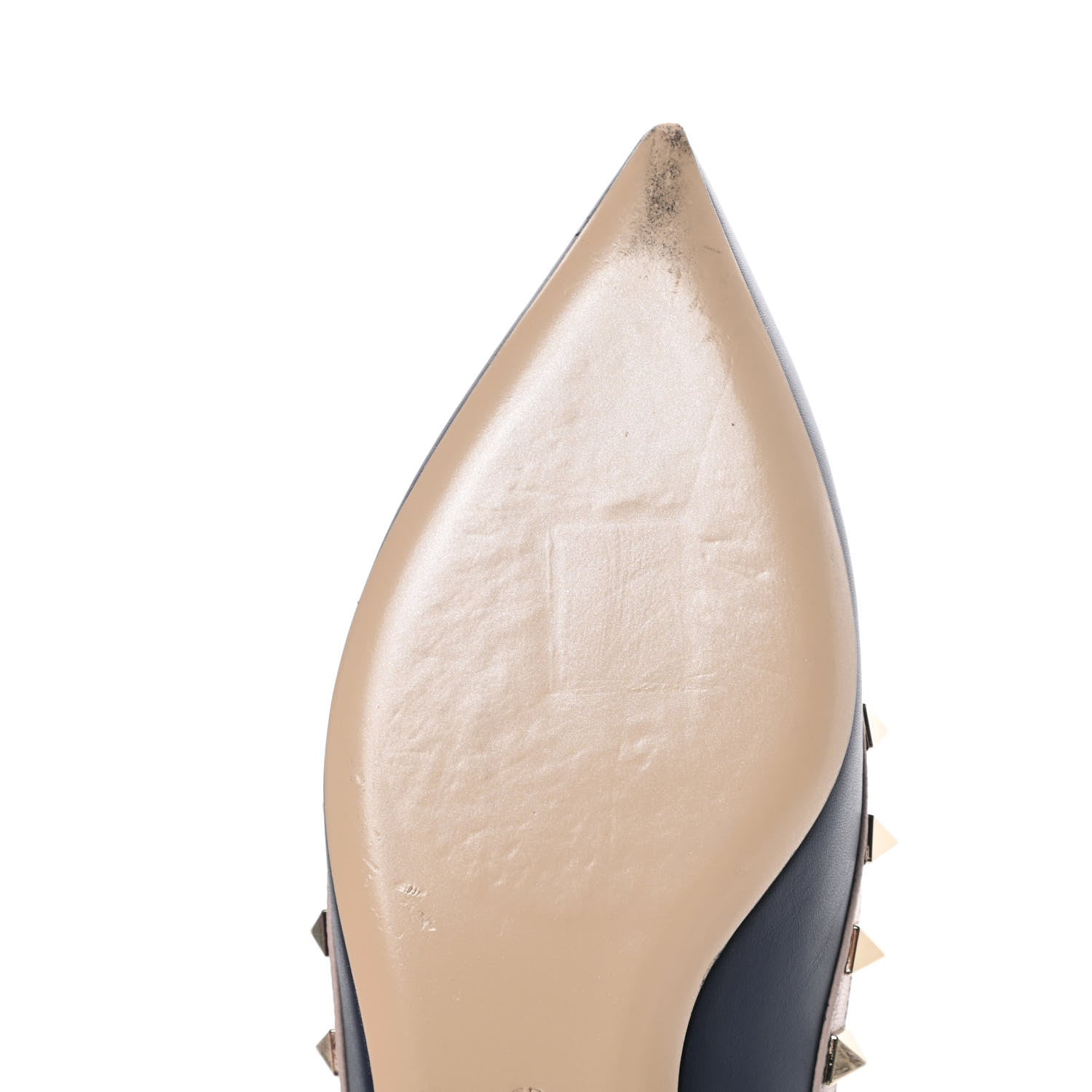 Valentino Garavani Nappa Rockstud Ballerina Flats 35 Marine Poudre 11 of 15