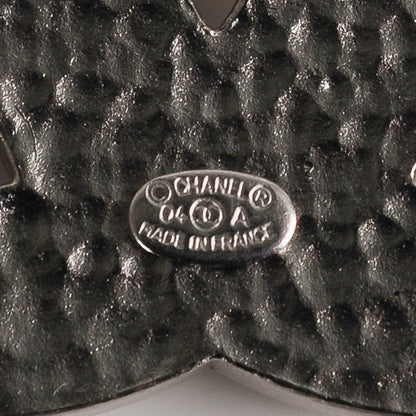 Chanel Crystal Heart CC Brooch Silver 4 of 4