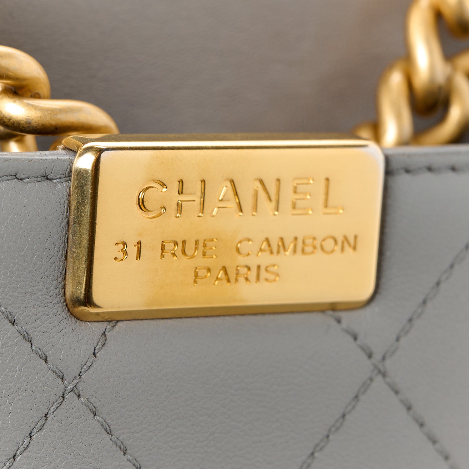 Chanel Lambskin Quilted Small Coco Lux Flap Grey 7 of 12