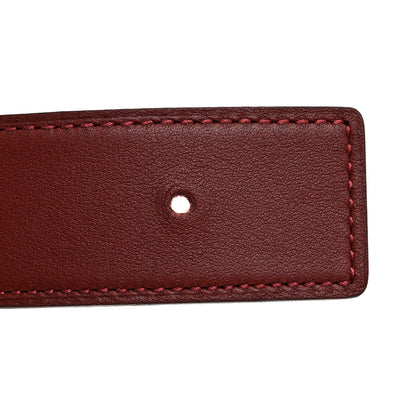 Hermes Swift Epsom 32mm Guilloche H Belt 90 36 Rouge H Rouge Casaque 6 of 8
