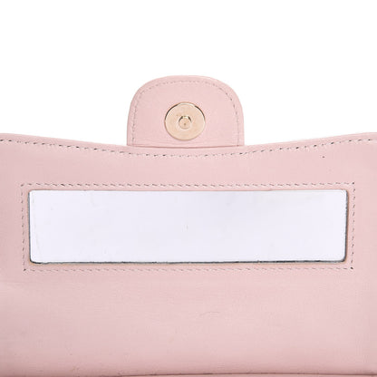 Chanel Lambskin Quilted Flap Cosmetic Case Light Pink 8 of 12