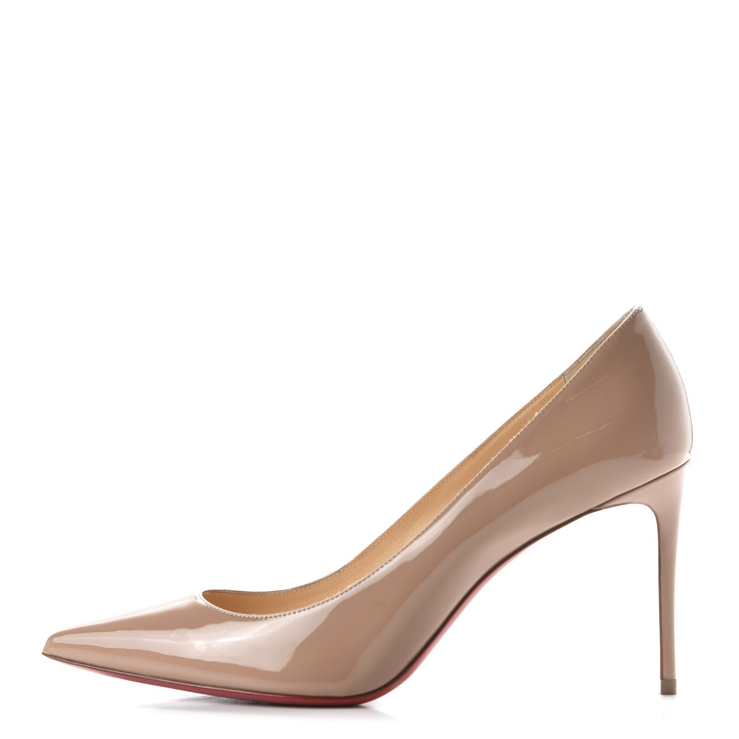 Christian Louboutin Patent Kate 85 Pumps 39 Nude 1 of 8