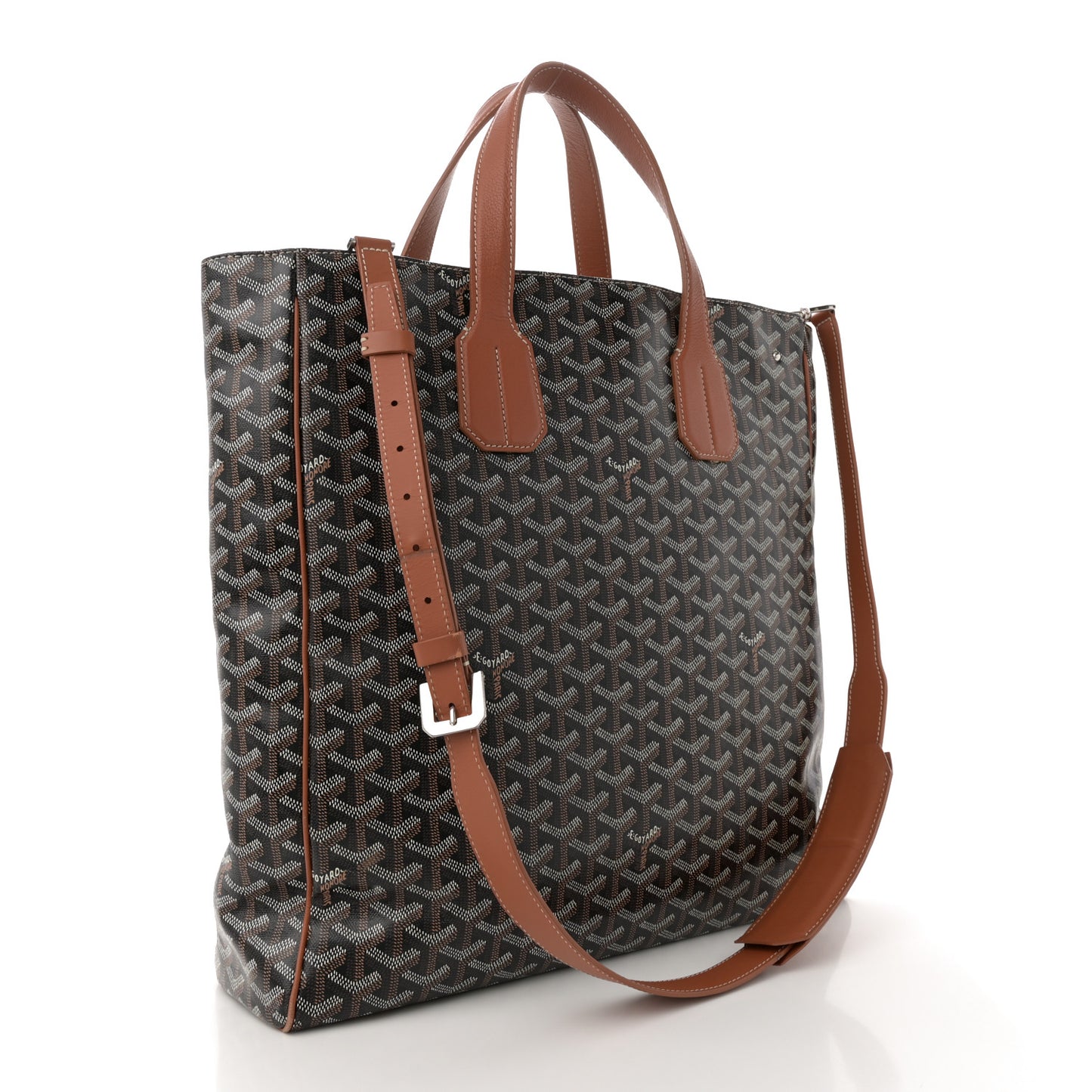 Goyardine Voltaire III Tote Black Gold