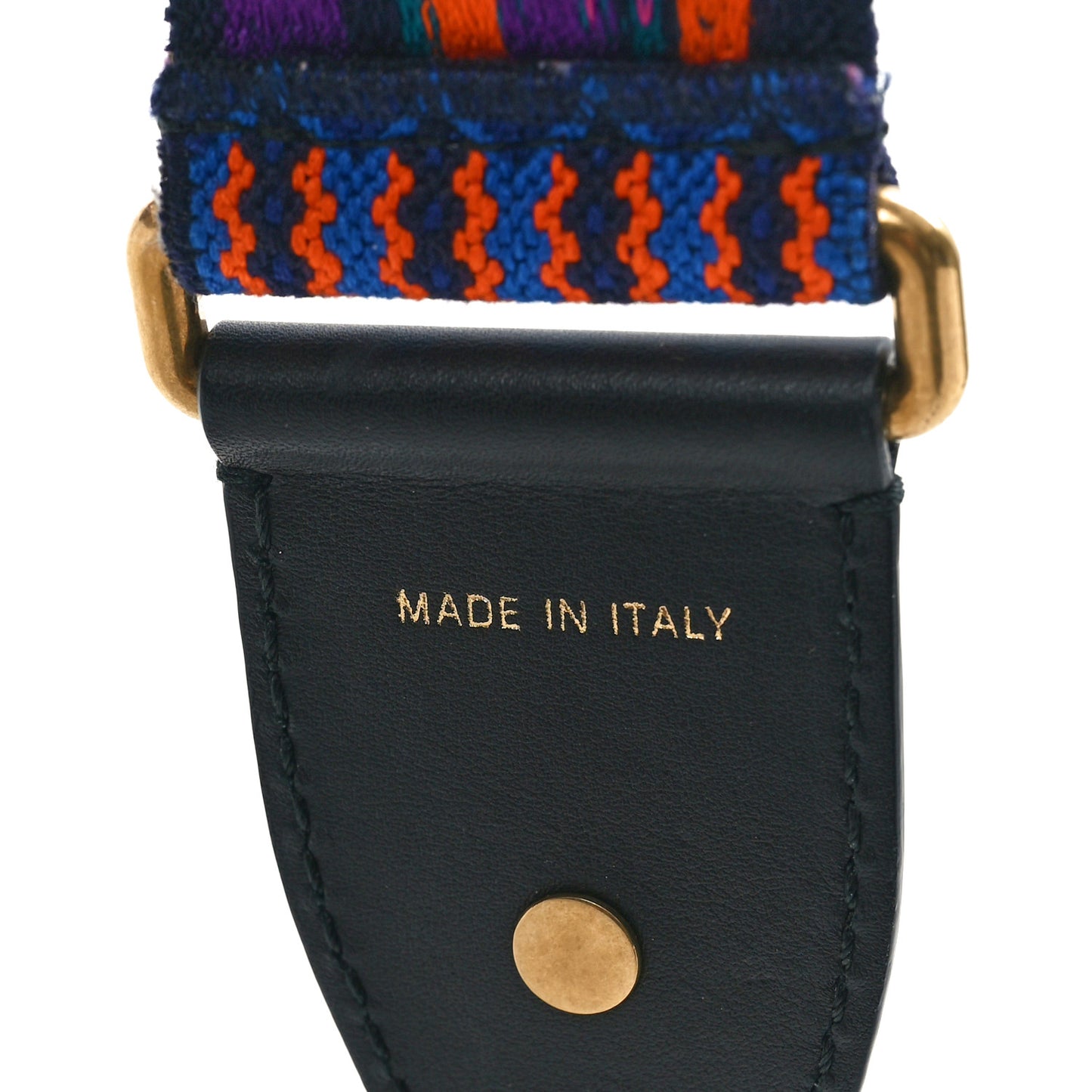 Canvas Embroidered Studded Mexico Shoulder Strap Multicolor