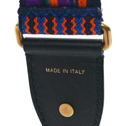 Christian Dior Canvas Embroidered Studded Mexico Shoulder Strap Multicolor 3 of 6