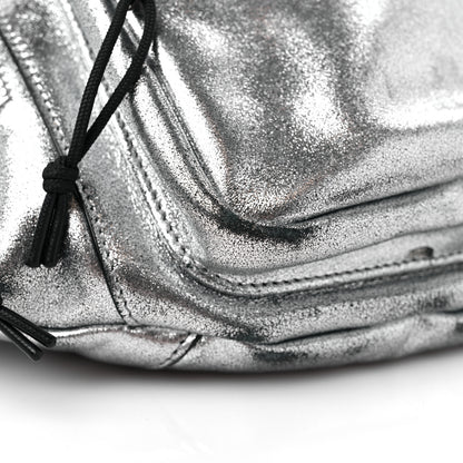 Saint Laurent Metallic Calfskin Ripstop Body Belt Bag Silver 7 of 13