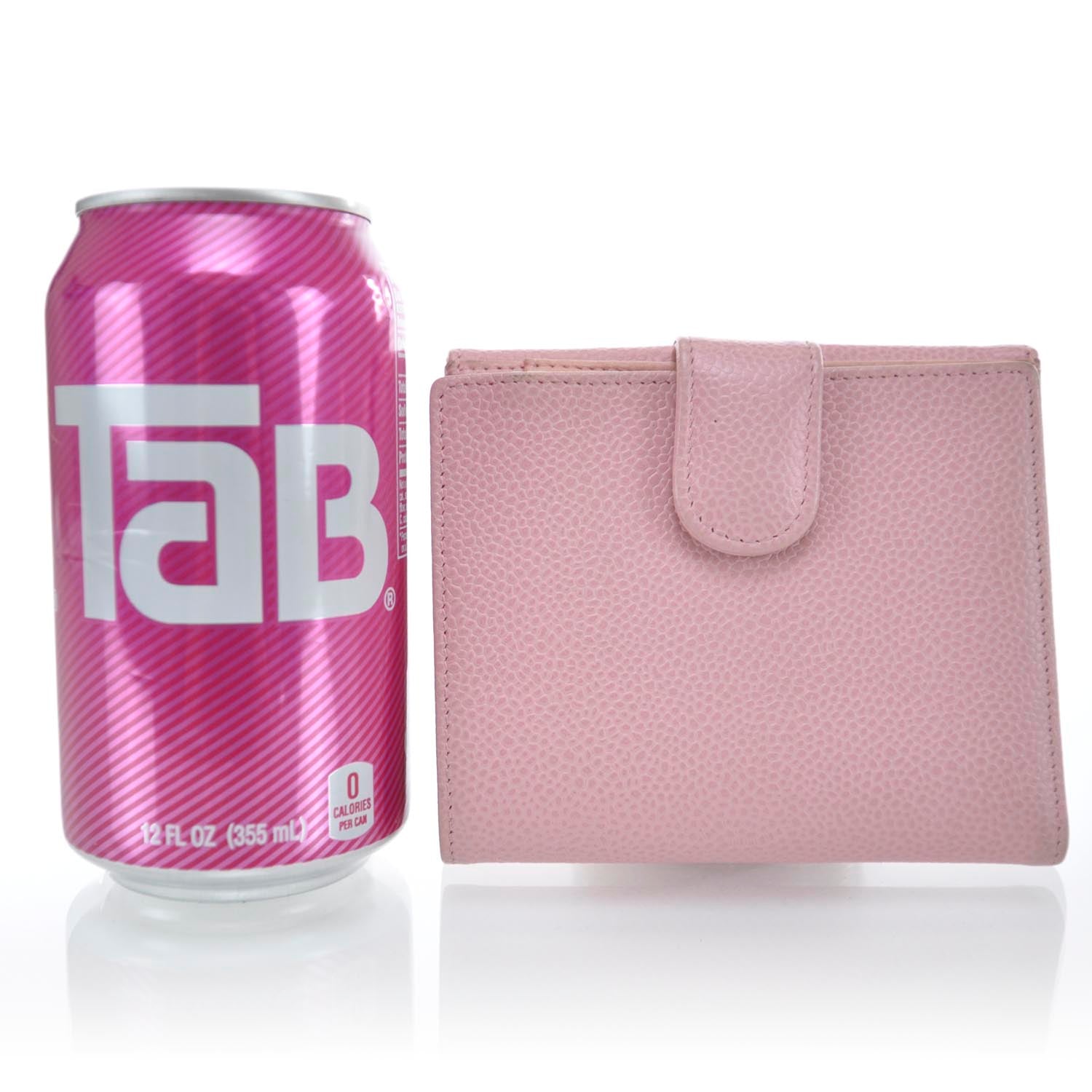 Chanel Caviar CC Flap Wallet Pink 2 of 12