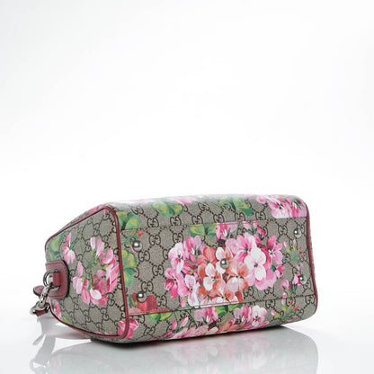 Gucci GG Supreme Monogram Blooms Small Boston Beige Multicolor Dry Rose 4 of 6