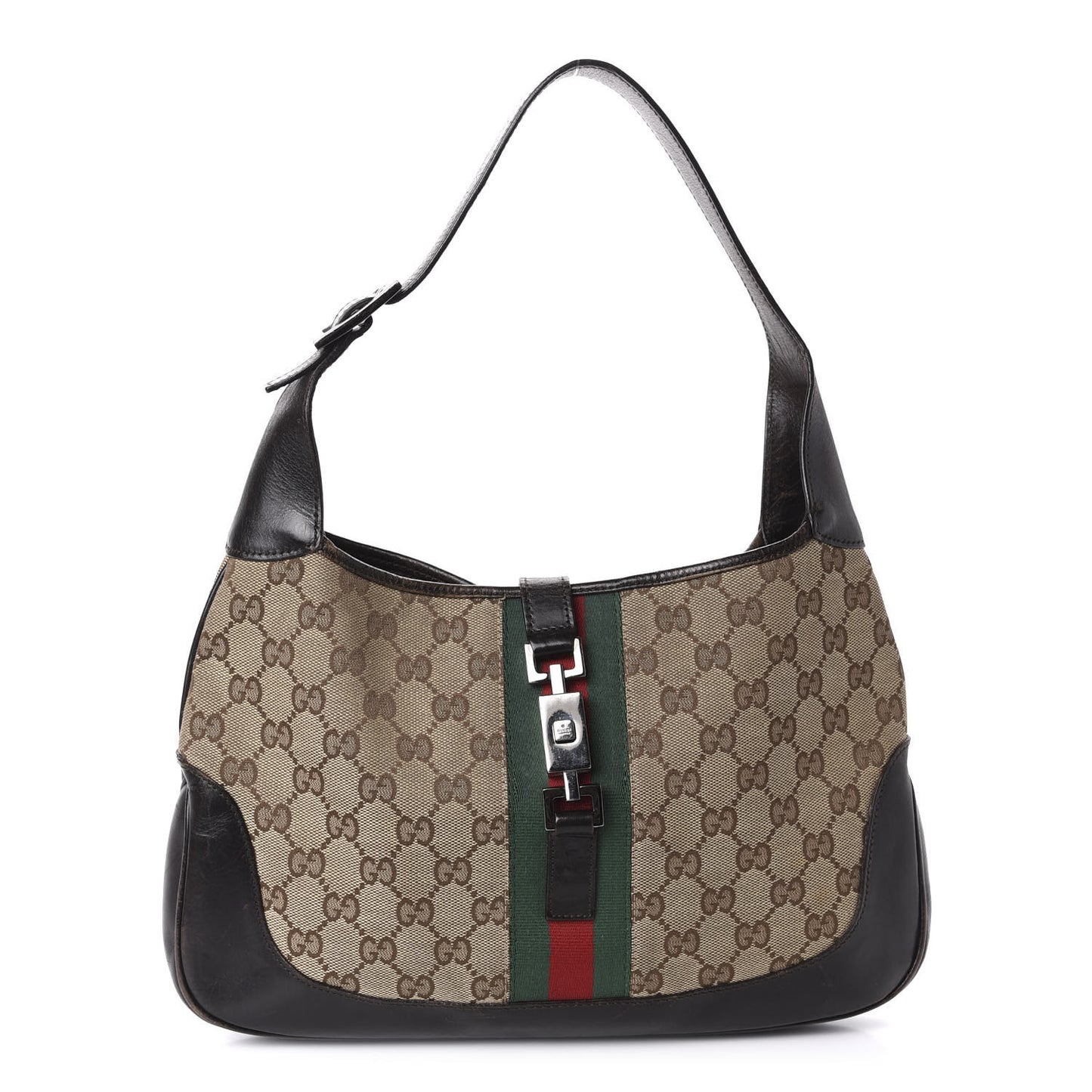 Monogram Web Jackie O Hobo Dark Brown