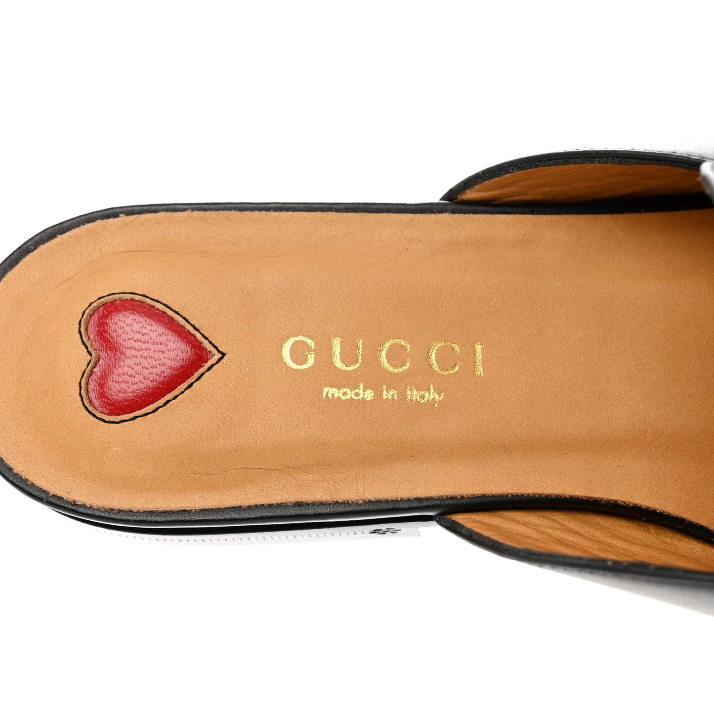 Calfskin Web Womens Peyton GG Slippers 35 Black