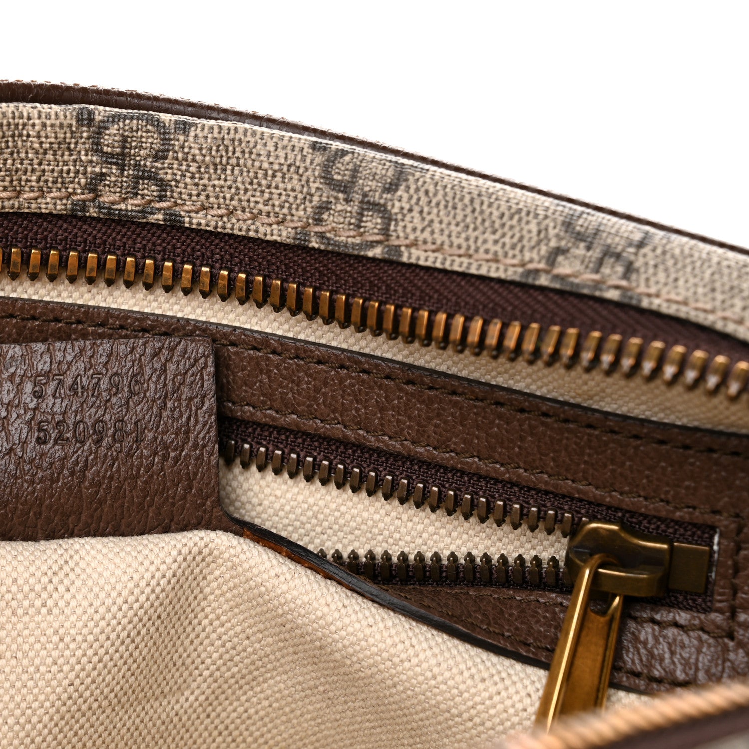 Gucci Soft GG Supreme Monogram Medium Ophidia Belt Bag Dark Brown 7 of 10