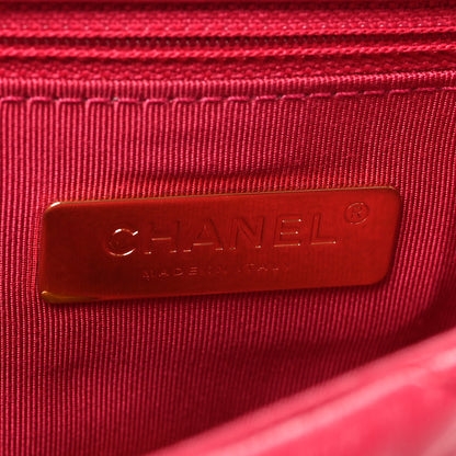 Chanel Lambskin Quilted Medium Chanel 19 Flap Dark Pink 6 of 10