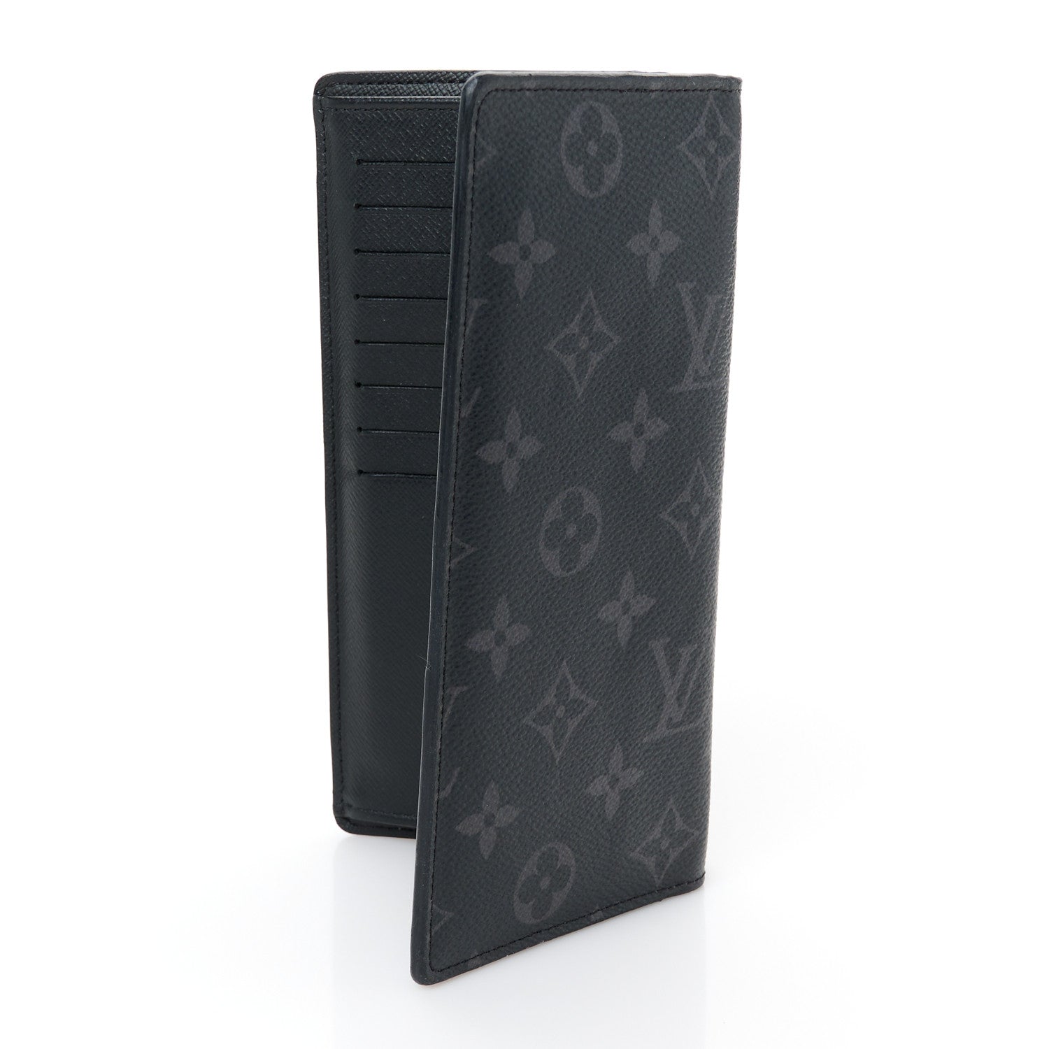 Louis Vuitton Monogram Eclipse Brazza Wallet 3 of 9