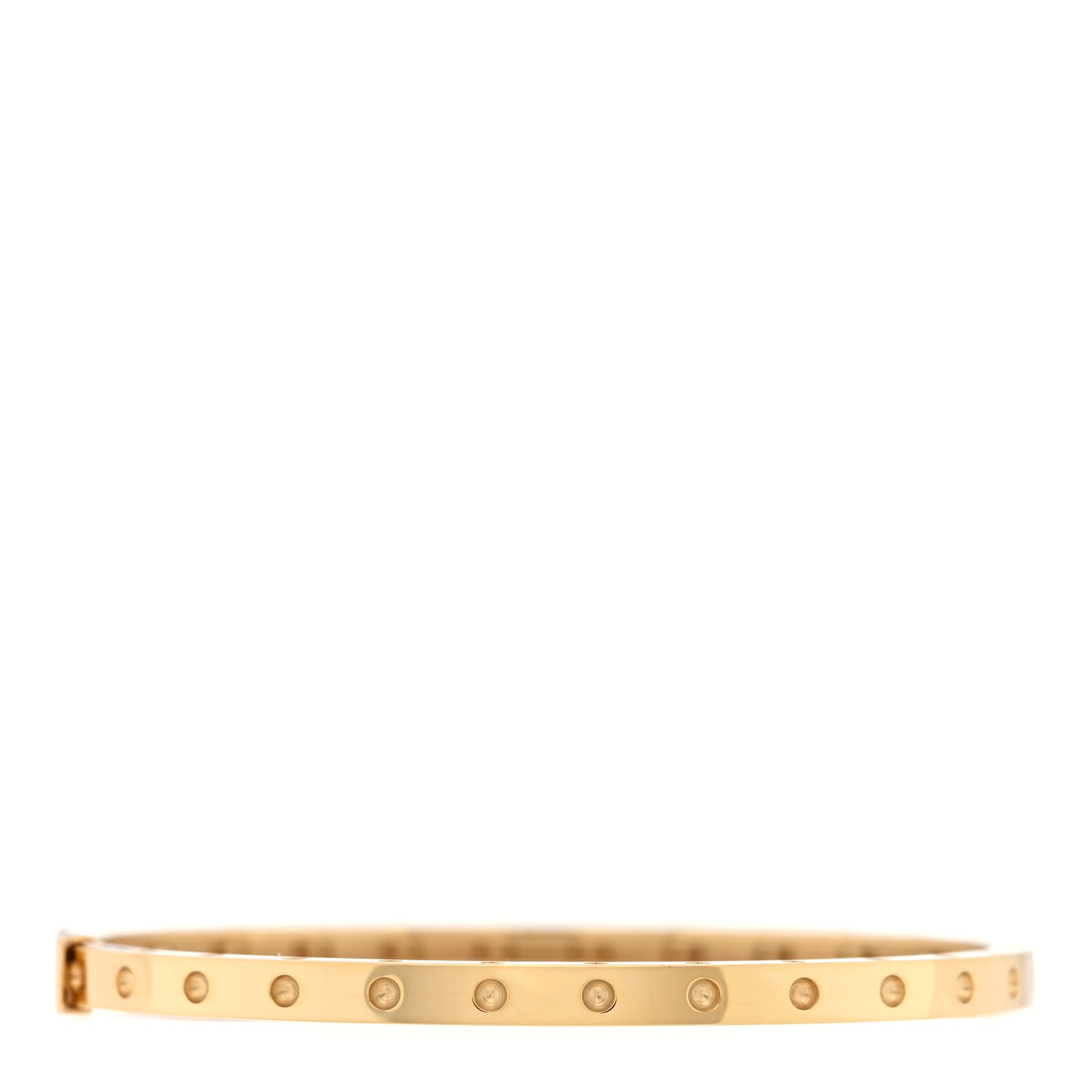 18K Yellow Gold Symphony Pois Moi Oval Bangle Bracelet
