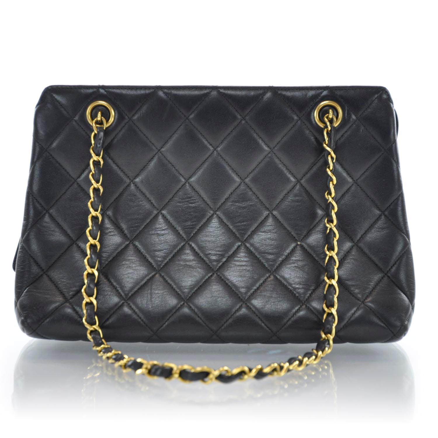 Chanel Lambskin Quilted Shoulder Bag 1 of 10