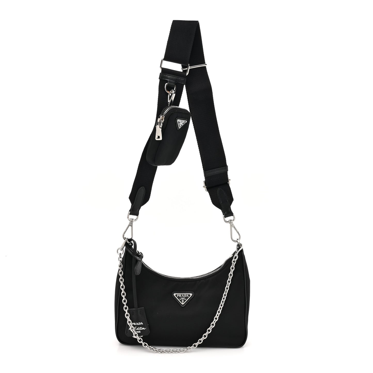 Nylon Re-Edition 2005 Shoulder Bag Black