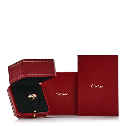 Cartier 18K Pink Yellow White Gold Small Trinity Ring 50 5.25 5 of 5