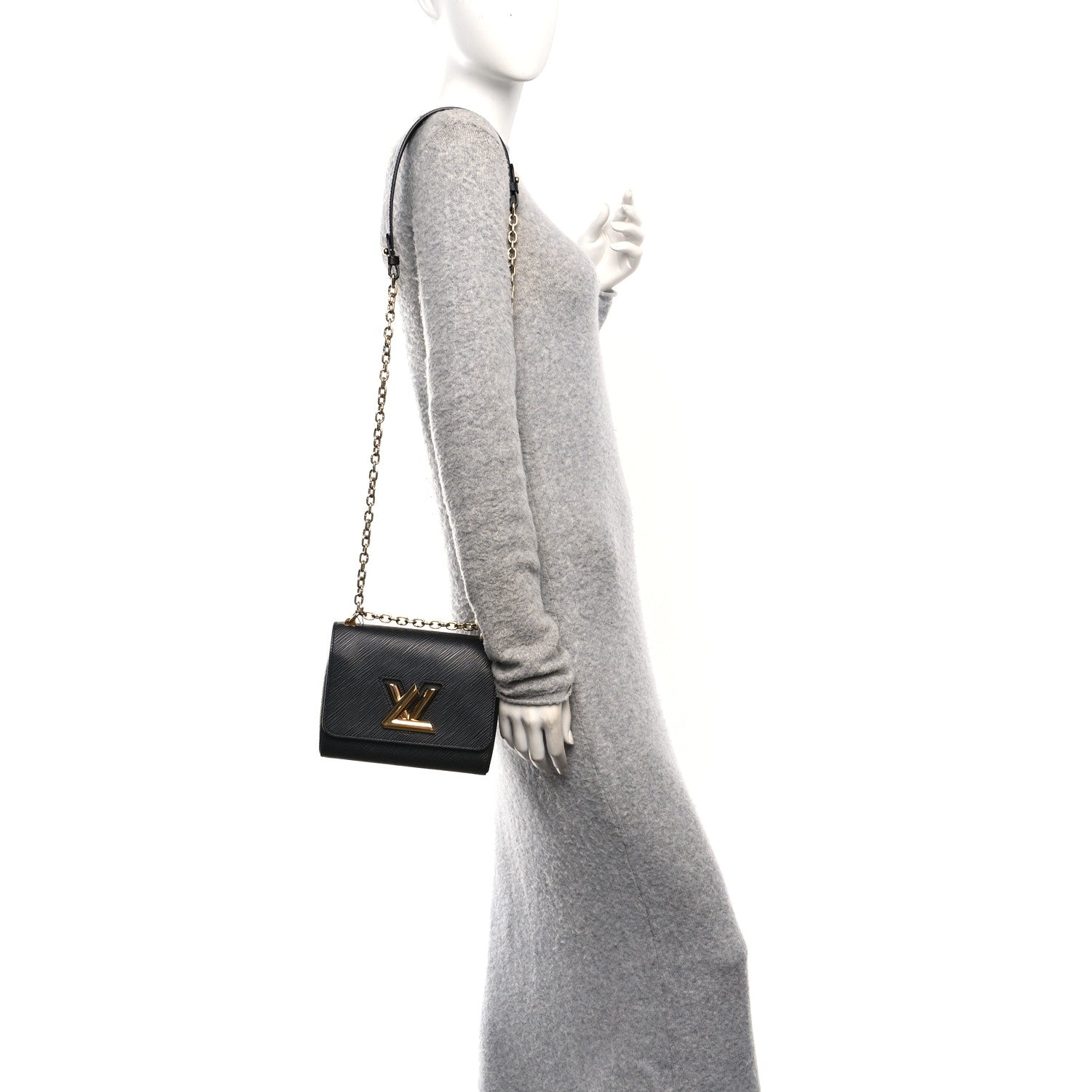 Louis Vuitton Epi Twist Shoulder Bag PM Black 2 of 10