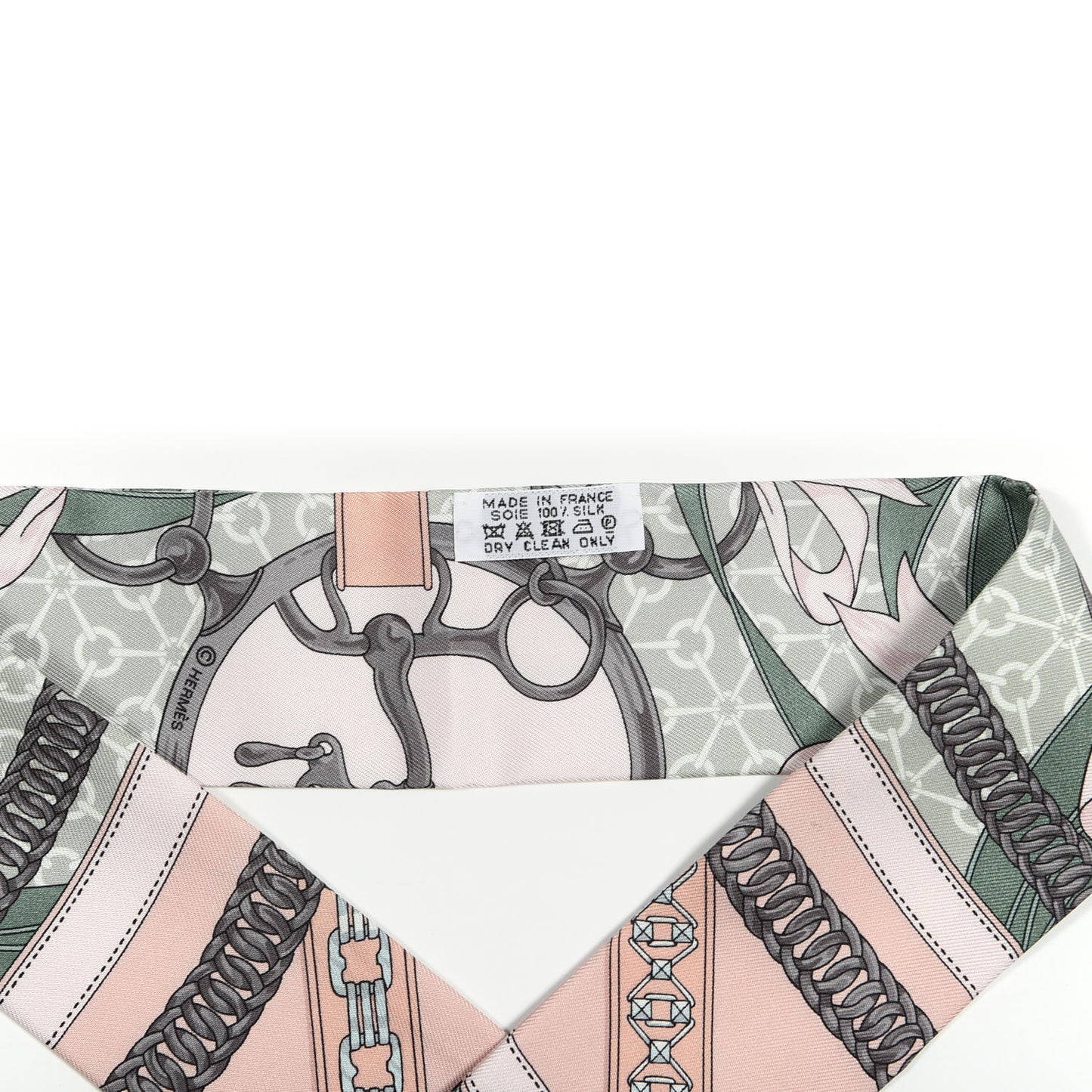 Silk La Promenade Du Matin Twilly Black Rose Poudre Celadon
