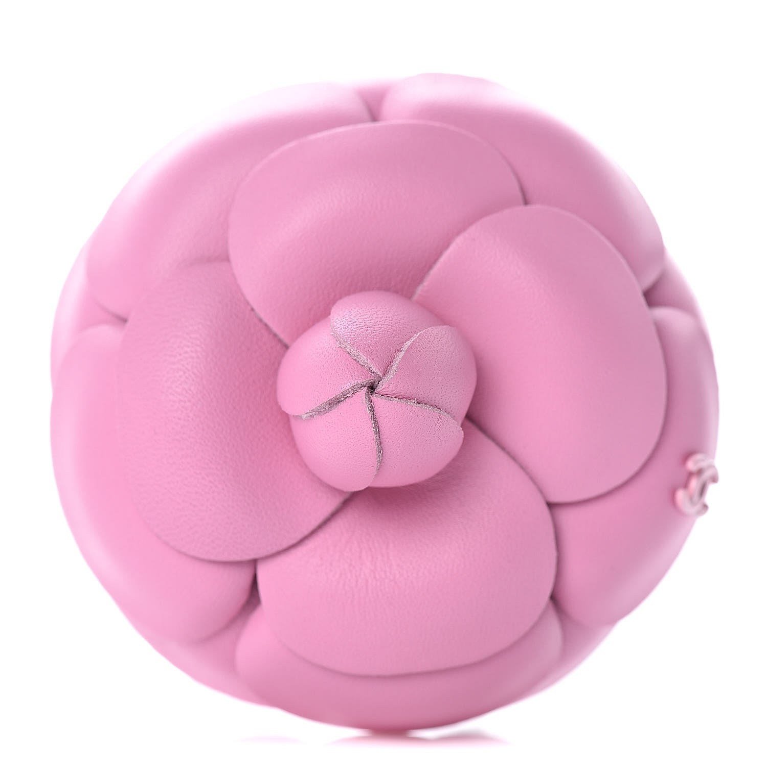 Chanel Lambskin Camellia Brooch Pink 1 of 5