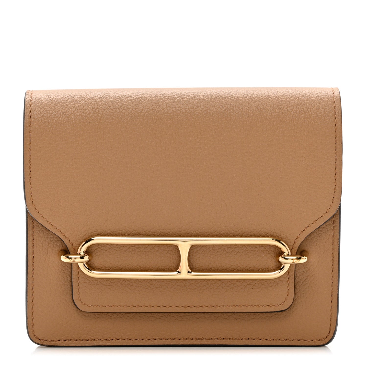 Hermes Evercolor Verso Roulis Slim Wallet Chai Lime 1 of 8