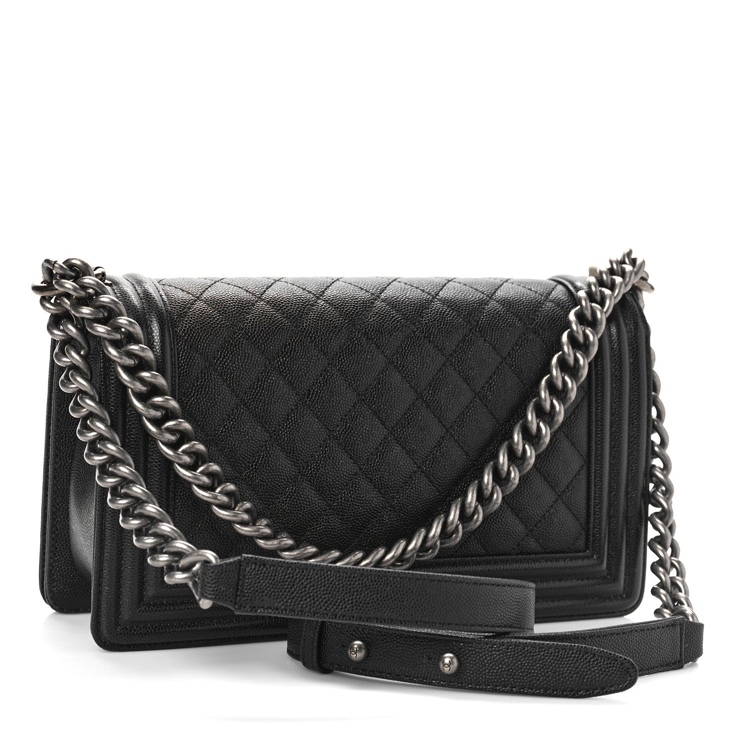 Chanel Caviar Quilted Medium Boy Flap Black 3 of 10
