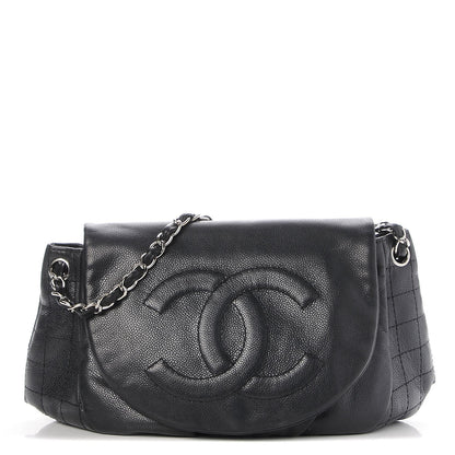 Chanel Caviar Half Moon Large Flap Black 1 of 8