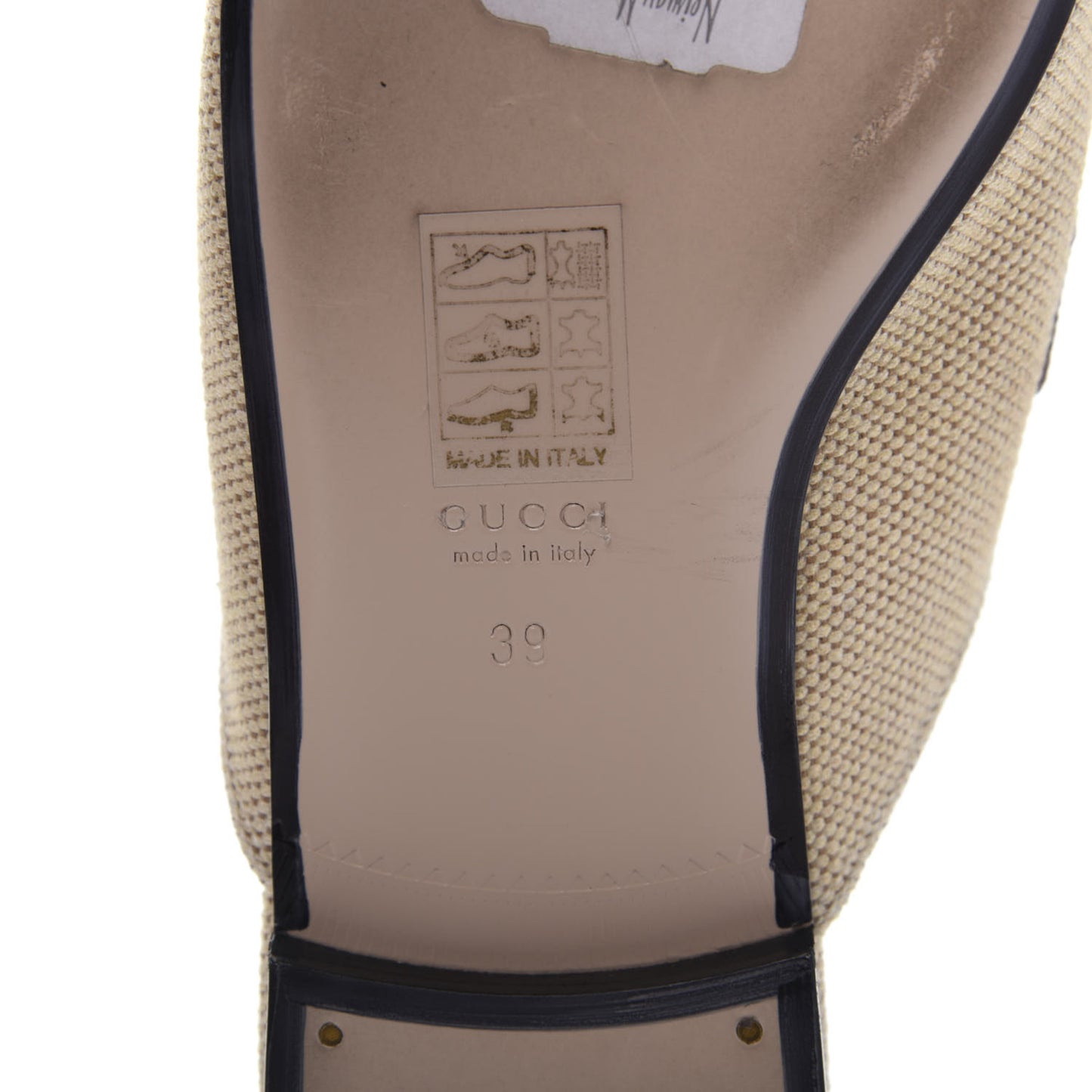 Canvas Vintage Charlotte Princetown Slippers 39 Cuir
