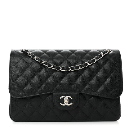 Chanel Caviar Quilted Jumbo Double Flap Black 1 of 10