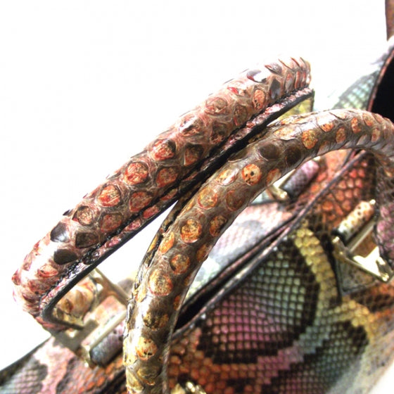 Python Multicolor Twins Tote