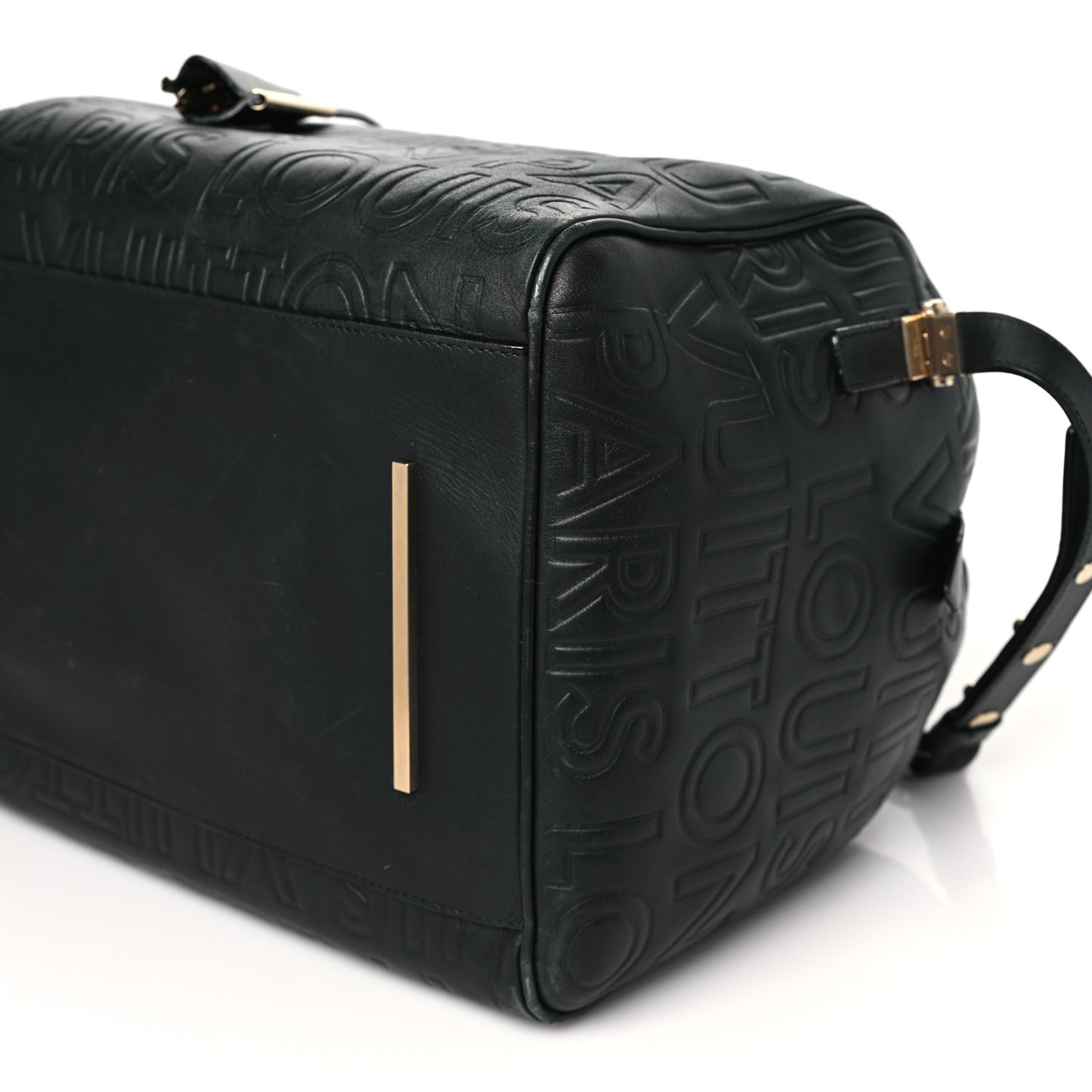 Calfskin Embossed Speedy Cube 30 Black