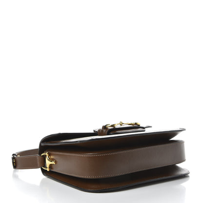 Gucci GG Supreme Monogram Horsebit 1955 Shoulder Bag Beige Brown Sugar 5 of 13