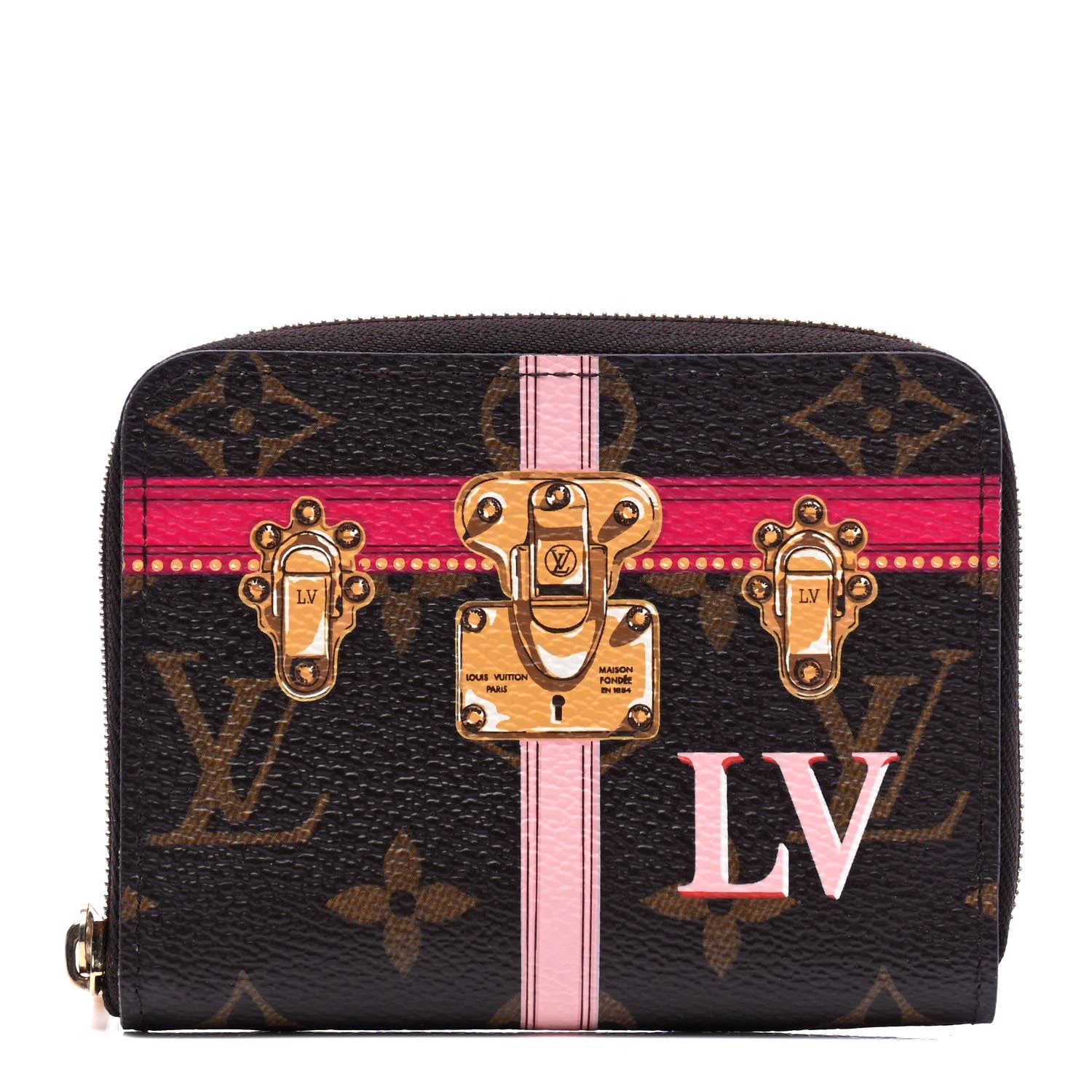 Louis Vuitton Monogram Summer Trunks Zippy Coin Purse 1 of 4