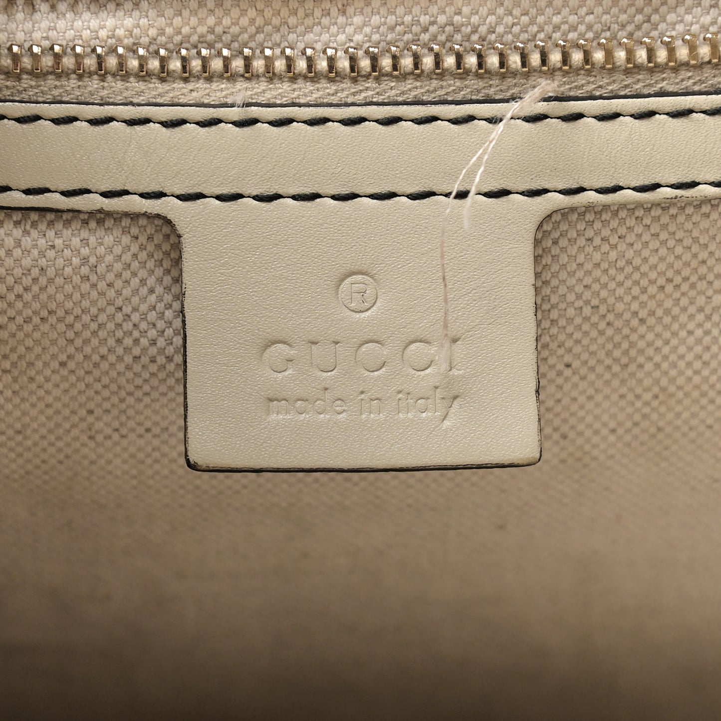 Monogram Margaux Calfskin Medium Emily Hobo Beige Ebony Mystic White