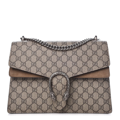 Gucci GG Supreme Monogram Medium Dionysus Shoulder Bag Taupe 1 of 10