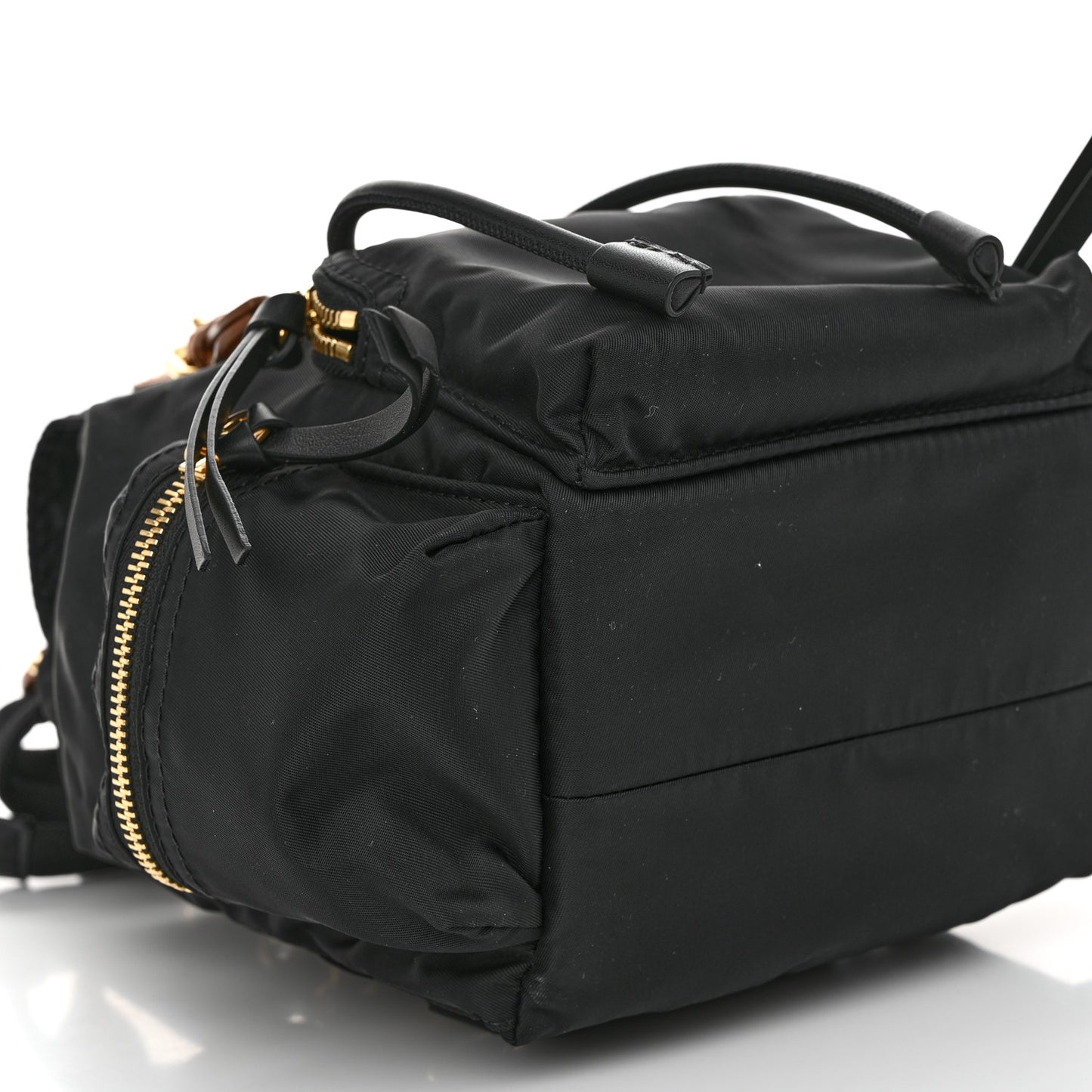 Nylon Small Rucksack Backpack Black