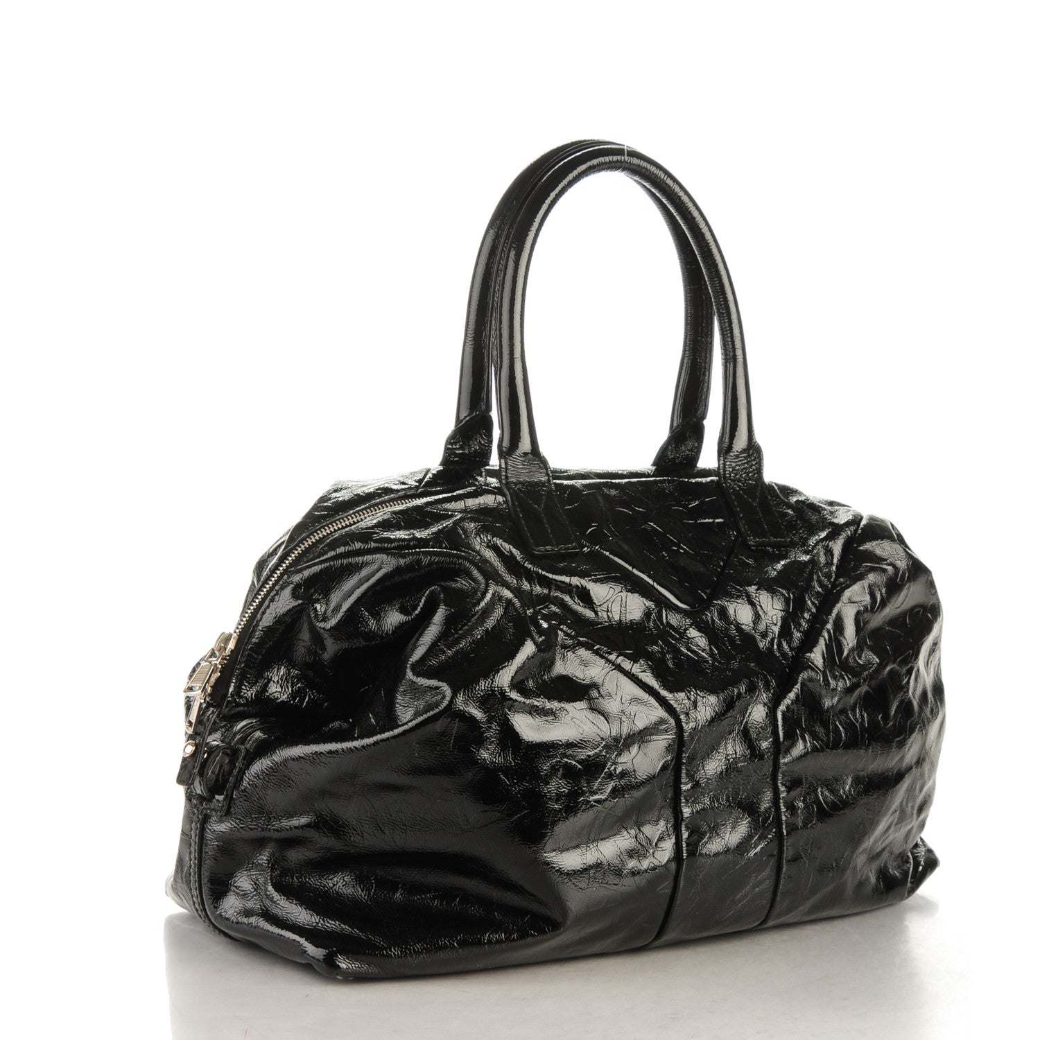 Saint Laurent Embossed Patent Medium Easy Y Bag Black 3 of 7