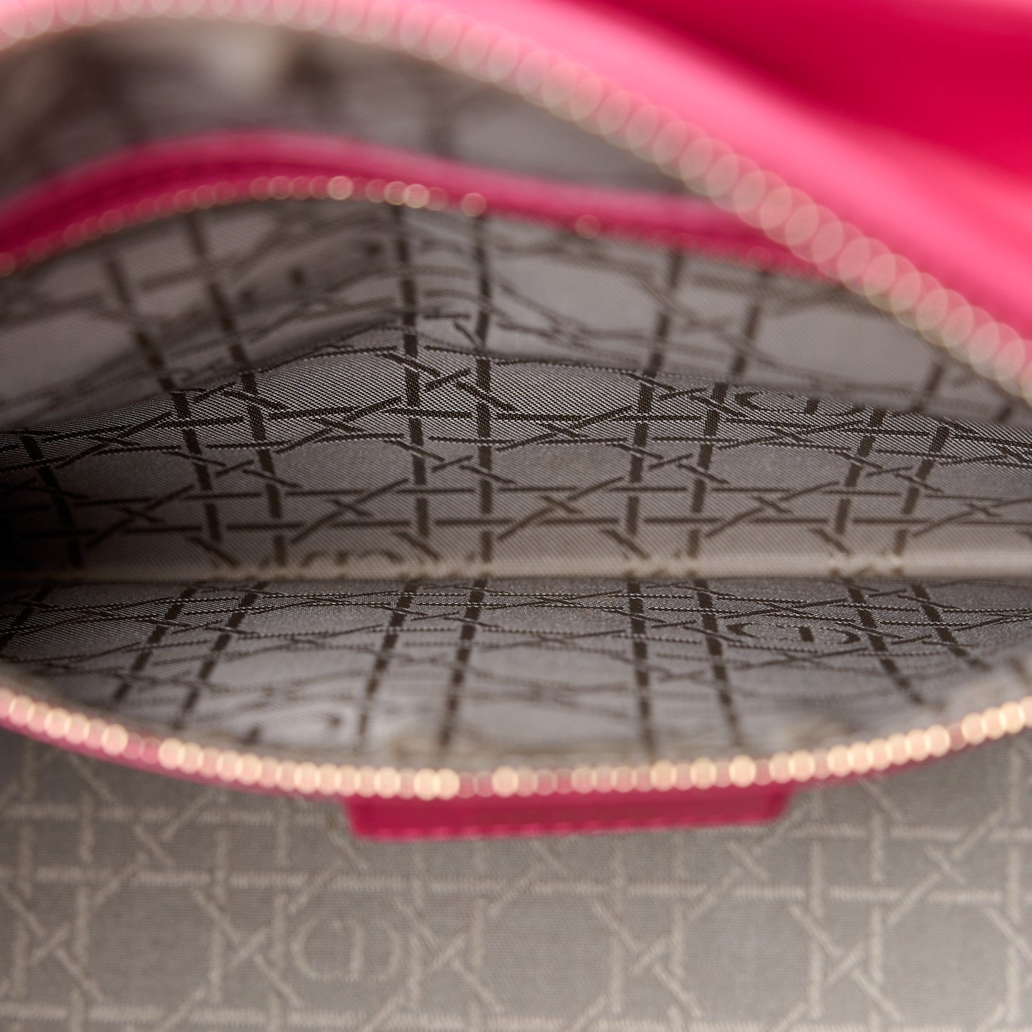Lambskin Cannage Large Lady Dior Pink