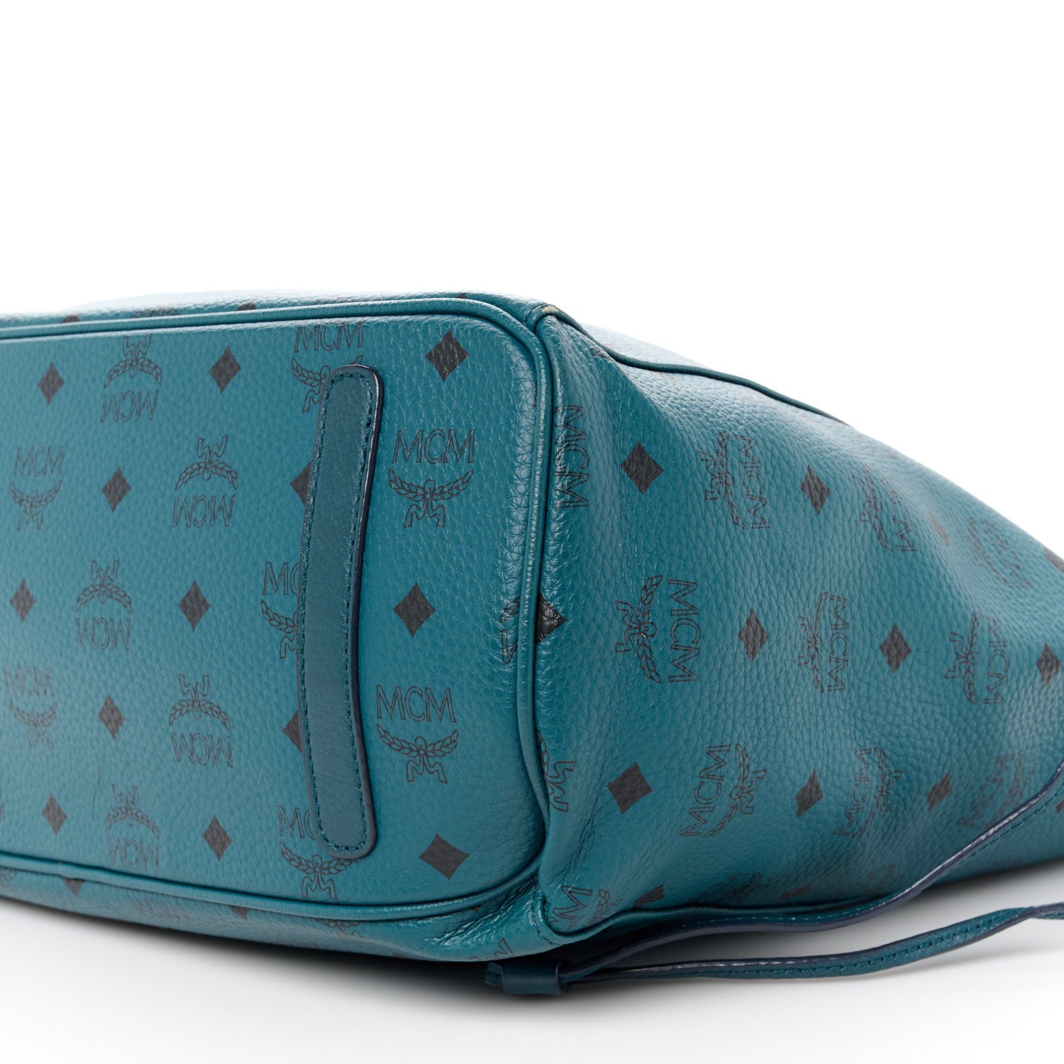 MCM Visetos Medium Project Reversible Shopper Tote Blue 18 of 21