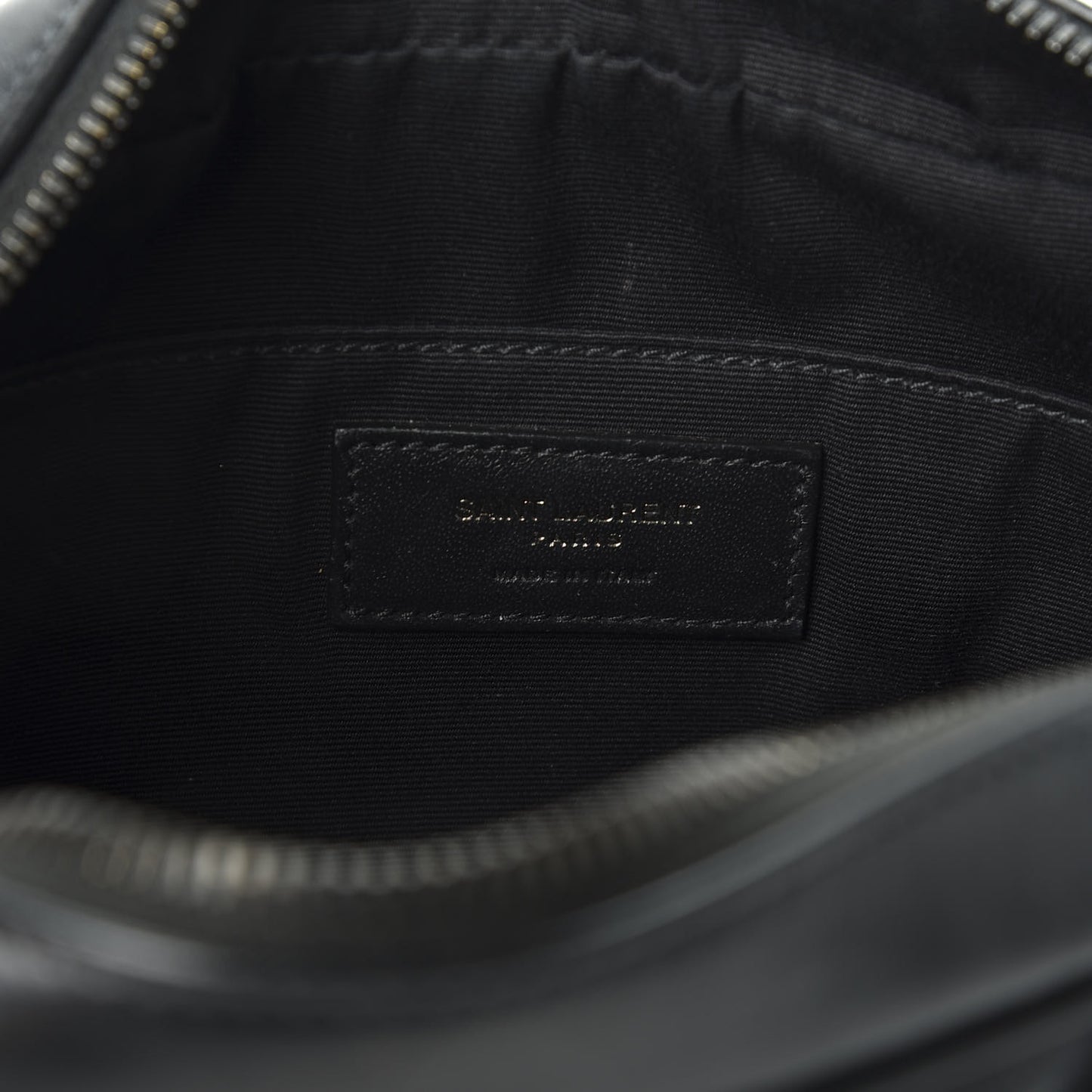 Calfskin Matelasse Monogram Lou Camera Bag Black