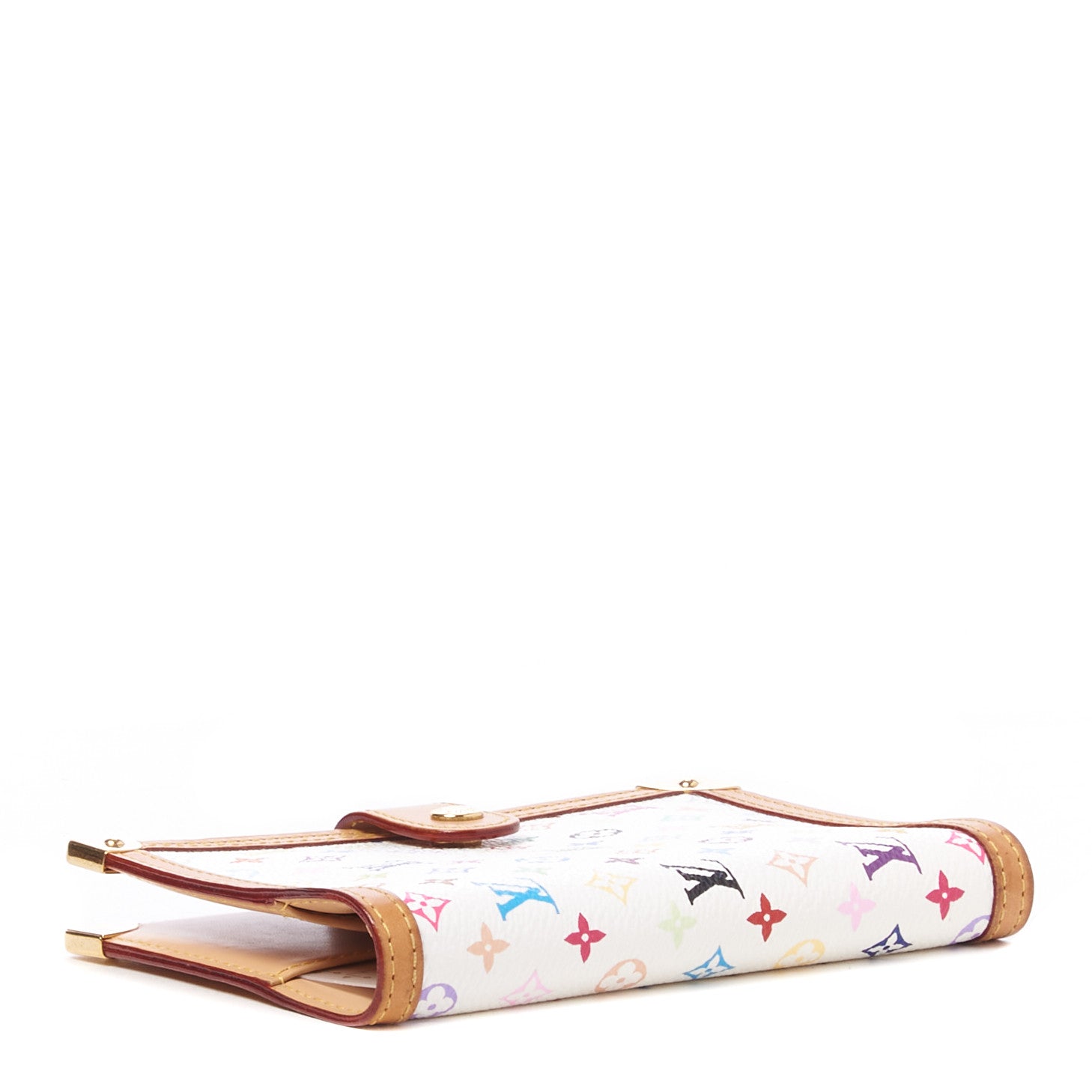 Louis Vuitton Monogram Multicolor Small Ring Agenda Cover White 3 of 7