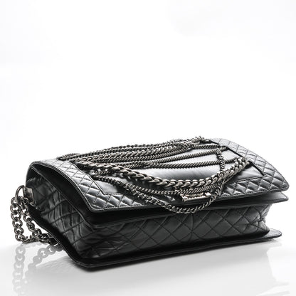 Chanel Calfskin Enchained XL Boy Flap Black 4 of 7