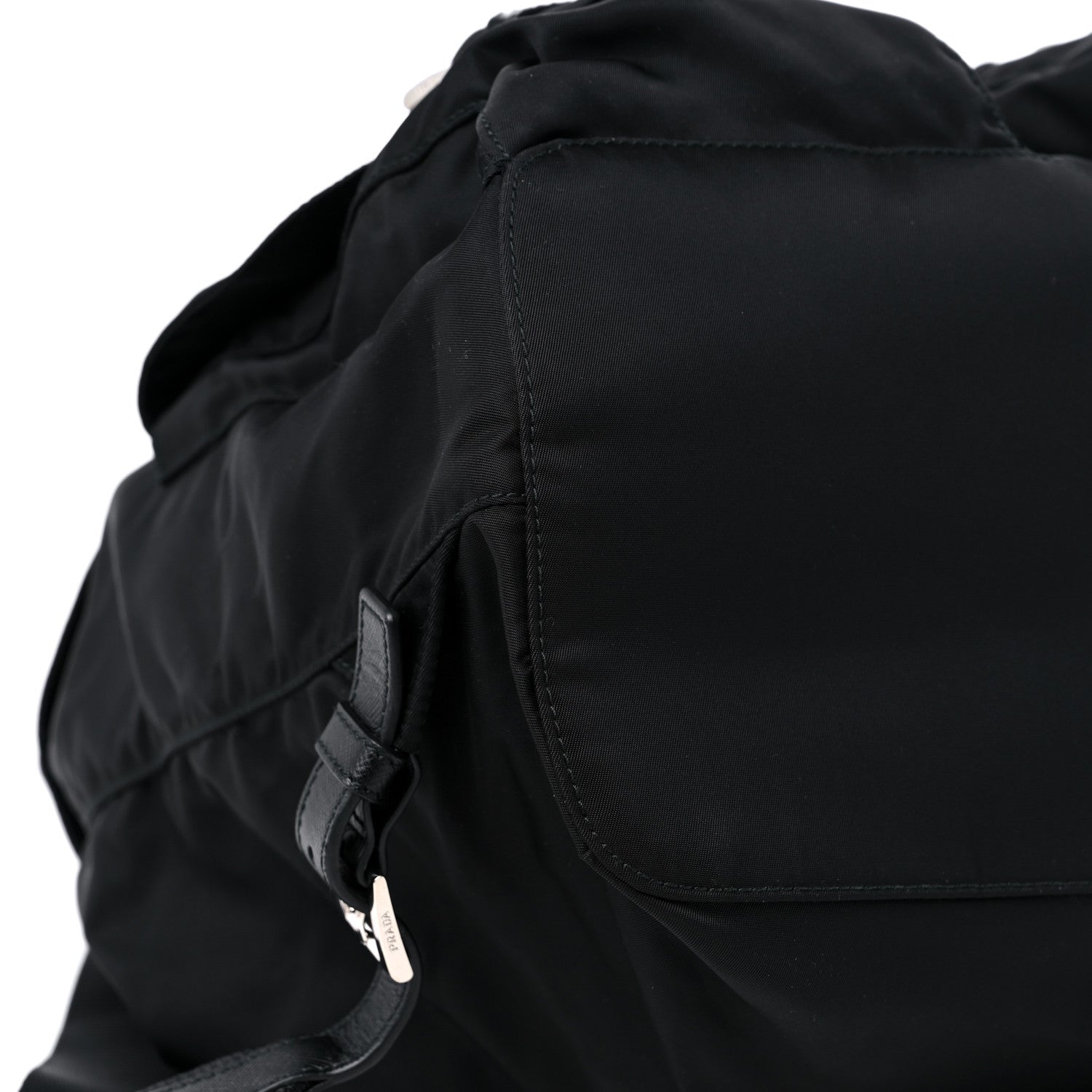 Prada Nylon Vela Medium Backpack Black 7 of 8